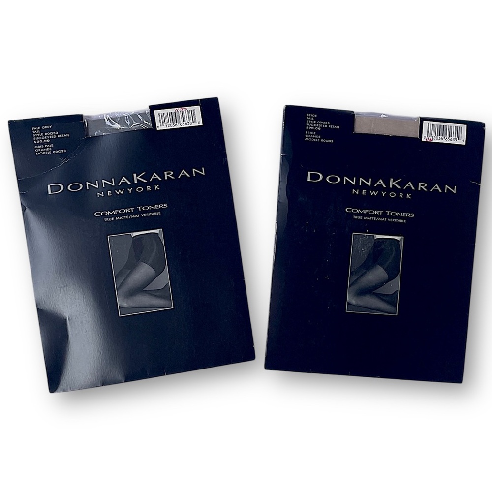 Donna Karan New York Comfort Toners Pantyhose Lot True Matte Vintage NIP